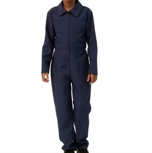 Child's Navy Blue Mechanic Overalls Halloween Costume Micheal Meyers Cosplay 7/8
